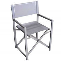 Καρέκλα Σκηνοθέτη ArteLibre TERALLIS Γκρι Σκούρο Ύφασμα-Αλουμίνιο 56x48x86cm