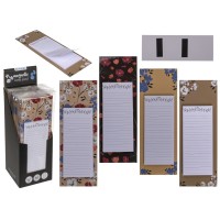 Σημειωματάριο Μαγνητικό 50 Σελίδων 16x7cm Σε 4 Σχέδια