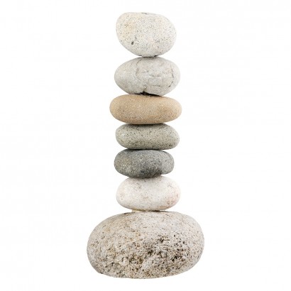 Κηροπήγιο Φυσική Πέτρα Γκρι Φυσικά Χρώματα 11X9X23Cm 11X9X23Cm