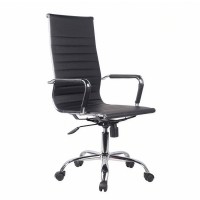 Καρέκλα Γραφείου ArteLibre ΔΙΩΝΗ Μαύρο PU 55x60x104-111cm