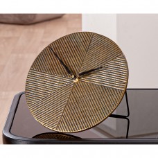 Floor-Table Ρολόι "Rapa" Αλουμίνιο Μπρούντζινο PU L. 155 cm D. 205 cm