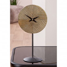 Floor-Table Ρολόι "Rapa" Αλουμίνιο Μπρούντζινο PU L. 95 cm H. 30 cm D. 155 cm
