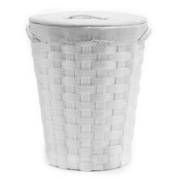 Καλάθι Απλύτων Λευκό Φ40x49cm