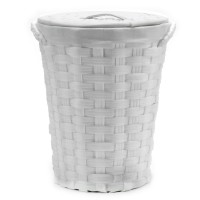 Καλάθι Απλύτων Λευκό Φ43cm