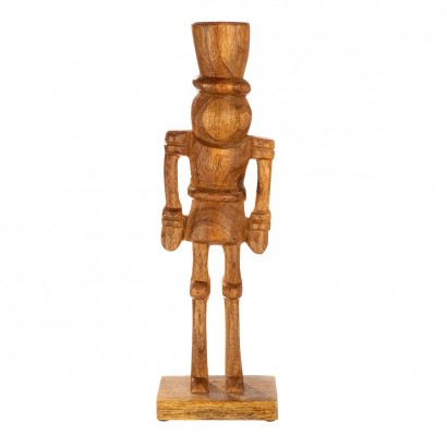 Φιγούρα Καρυοθραύστης 'Tom' Ξύλο Μάνγκο Εκρού 8x12.5x41cm