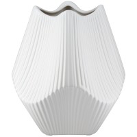 Βάζο Κεραμικό Λευκό 15Χ15Χ18εκ 15Χ15Χ18εκ