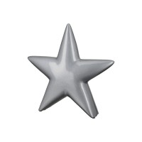 Διακοσμητικό Αντικείμενο Αστέρι Κεραμικό Ασημί 6x30x30cm