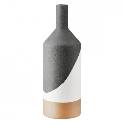 Βάζο Λαιμού Κεραμικό Μαύρο D10X31Cm D10X31Cm