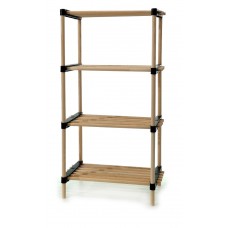 Ραφιέρα 4 Ράφια Φυσικό Ξύλο 49x28x92cm Ραφιέρα 4 Ράφια Φυσικό Ξύλο 49x28x92cm