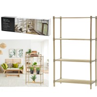 Ράφι 4 Επιπέδων Ξύλο 66x32x117cm