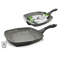 Γκριλιέρα Αντικολλητική Αλουμινίου Με Επίστρωση Stone Λαβή Soft-Touch 28x28cm