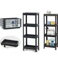 Ράφι Jaxon Μαύρο Πλαστικό 36x23x100cm Ράφι Jaxon Μαύρο Πλαστικό 36x23x100cm