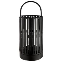 Φανάρι Κυλινδρικό Μεταλλικό Μαύρο D13X33Cm D13X33Cm