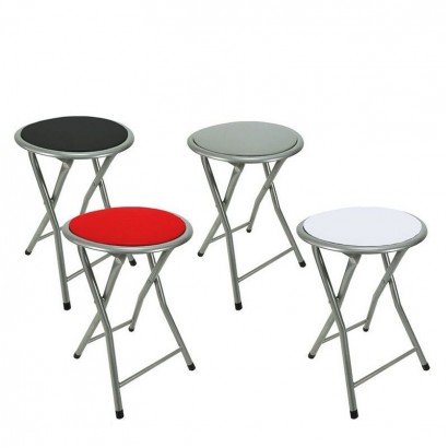 Σκαμπό Πτυσσόμενο Μέταλλο Φ30x45cm Σε 4 Χρώματα