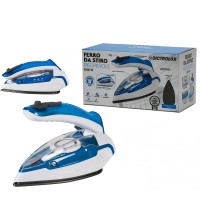 Ατμοσίδερο Τεφλόν Μπλε-Λευκό 9x18cm 1100W