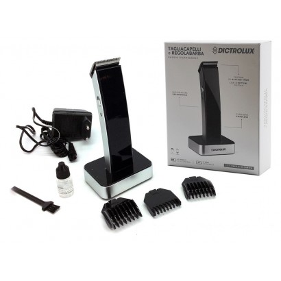 Κουρευτική Μηχανή Επαναφορτιζόμενη Με Βάση Για Γένεια-Μαλλιά 3 Εξαρτήματα Μαύρο 3W