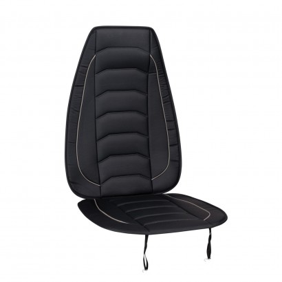 Μαξιλάρι Καθίσματος Αυτοκινήτου Δερμάτινη Όψη Γκρι 120x50cm