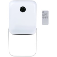 Αερόθερμο Μπάνιου Επιτοίχιο Ψηφιακό Με Κρεμάστρα Πετσέτας Και Τηλεχειριστήριο Λευκό IP22 750-2000W ALPINA