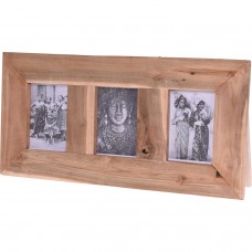 Κορνίζα Τριπλή ArteLibre Καφέ Ξύλο 55x3.5x28cm