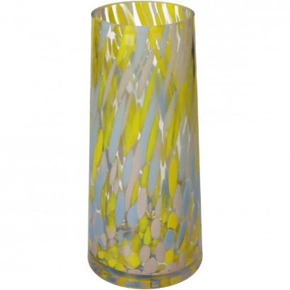 Βάζο ArteLibre Πολύχρωμο Γυαλί 12x12x25cm Βάζο ArteLibre Πολύχρωμο Γυαλί 12x12x25cm