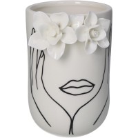 Βάζο ArteLibre Πρόσωπο Ιβουάρ Πορσελάνη 12.2x10.4x16cm