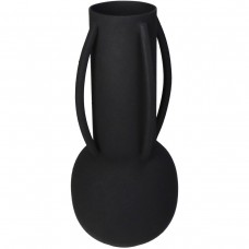 Βάζο ArteLibre Μαύρο Μέταλλο 11x11x24cm Βάζο ArteLibre Μαύρο Μέταλλο 11x11x24cm