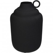 Βάζο ArteLibre Μαύρο Μέταλλο 13x13x19.5cm Βάζο ArteLibre Μαύρο Μέταλλο 13x13x19.5cm