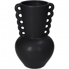 Βάζο ArteLibre Μαύρο Κεραμικό 13.7x13.7x22cm Βάζο ArteLibre Μαύρο Κεραμικό 13.7x13.7x22cm