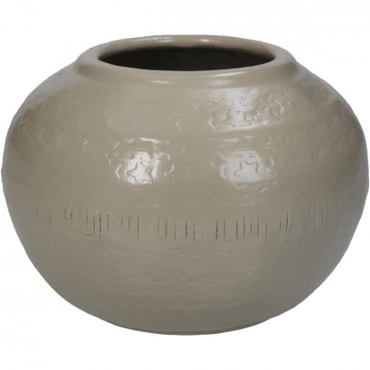 Βάζο ArteLibre Ιβουάρ Αλουμίνιο 14.5x14.5x11cm Βάζο ArteLibre Ιβουάρ Αλουμίνιο 14.5x14.5x11cm