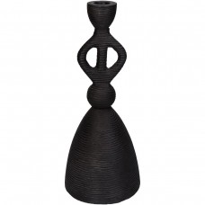 Κηροπήγιο ArteLibre Μαύρο Αλουμίνιο 11.5x11.5x27cm