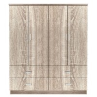 Ντουλάπα ArteLibre AMAZON LILY Φυσικό Χρώμα 160x50x180cm