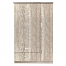 Ντουλάπα ArteLibre TUBEROSA Φυσικό Μοριοσανίδα 120x50x180cm