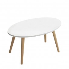 Τραπεζάκι Σαλονιού ArteLibre GAVIA Λευκό 80x40x42cm Τραπεζάκι Σαλονιού ArteLibre GAVIA Λευκό 80x40x42cm