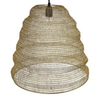 Φωτιστικό Κρεμαστό ArteLibre Χρυσό Μέταλλο 43x43x40cm