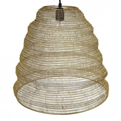 Φωτιστικό Κρεμαστό ArteLibre Χρυσό Μέταλλο 43x43x40cm