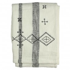 Ριχτάρι ArteLibre Ριγέ Μαύρο Βαμβακερό 130x170cm Ριχτάρι ArteLibre Ριγέ Μαύρο Βαμβακερό 130x170cm