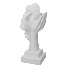Διακοσμητικό ArteLibre Πρόσωπο Λευκό Polyresin 15.5x13x33cm