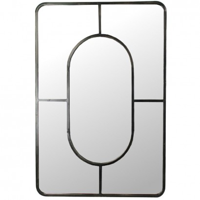 Καθρέπτης ArteLibre Μαύρο Μέταλλο 68x3x98.5cm Καθρέπτης ArteLibre Μαύρο Μέταλλο 68x3x98.5cm