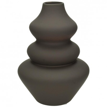 Βάζο ArteLibre Καφέ Δολομίτης 15x15x22cm