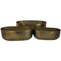 Κασπώ ArteLibre Μπρονζέ Μέταλλο 74x34.5x29cm Σετ 3Τμχ