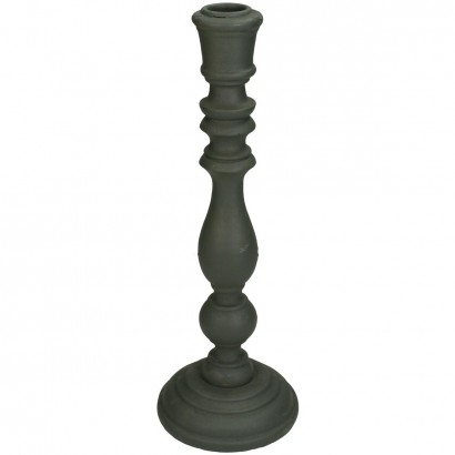 Κηροπήγιο ArteLibre Γκρι Polyresin 10x10x28cm