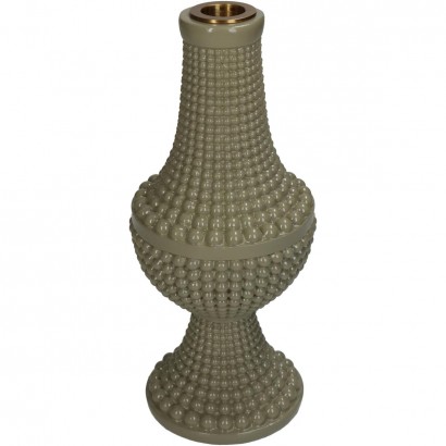 Κηροπήγιο ArteLibre Χάντρες Πράσινο Polyresin 10x10x23.3cm