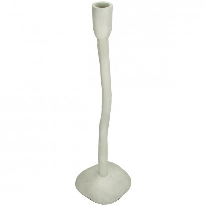 Κηροπήγιο ArteLibre Ιβουάρ Αλουμίνιο 13x12x42cm