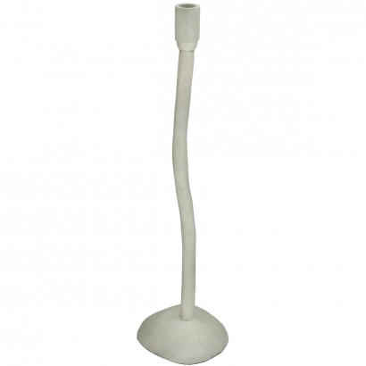 Κηροπήγιο ArteLibre Ιβουάρ Αλουμίνιο 14x13x52cm