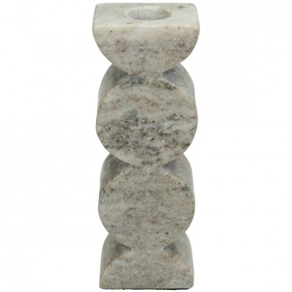 Κηροπήγιο ArteLibre Μπεζ Μάρμαρο 5x4x15.5cm