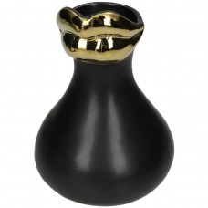 Βάζο ArteLibre Μαύρο Κεραμικό 15x13.5x20cm Βάζο ArteLibre Μαύρο Κεραμικό 15x13.5x20cm
