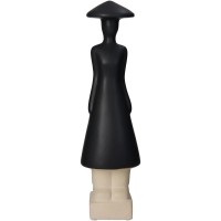 Διακοσμητικό ArteLibre Φιγούρα Άνθρωπος Κεραμικό Μαύρο 9x8x31.5cm