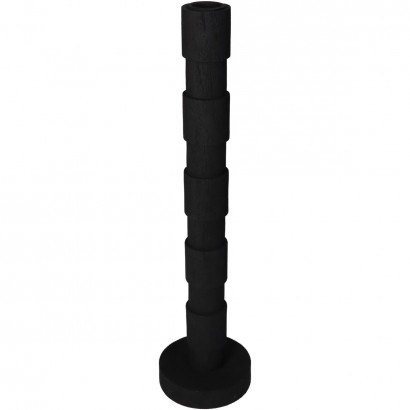 Κηροπήγιο ArteLibre Μαύρο Polyresin 8.8x8.8x36.5cm