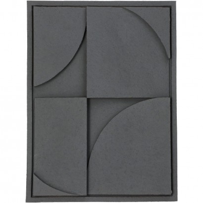 Διακοσμητικό Τοίχου ArteLibre Γκρι Polyresin 29.5x3.5x39.5cm Διακοσμητικό Τοίχου ArteLibre Γκρι Polyresin 29.5x3.5x39.5cm