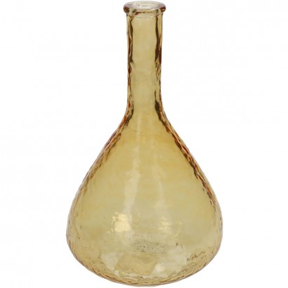 Βάζο ArteLibre Ώχρα Ανακυκλωμένο Γυαλί 15.2x15.2x25.4cm